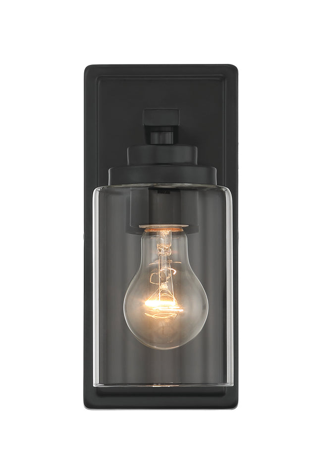 20404FB1 - Clark 1 Light 10" High Wall Sconce - Flat Black