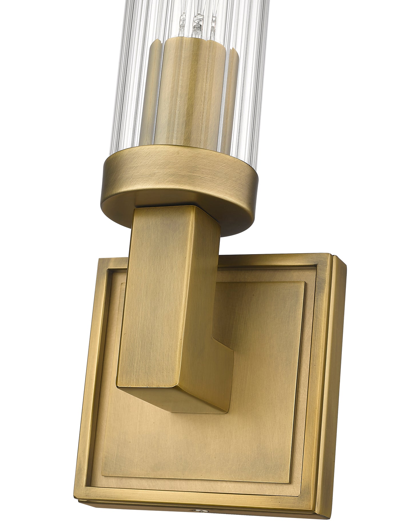 3031-1S-RB - Beau 1 Light Wall 17" Sconce - Rubbed Brass