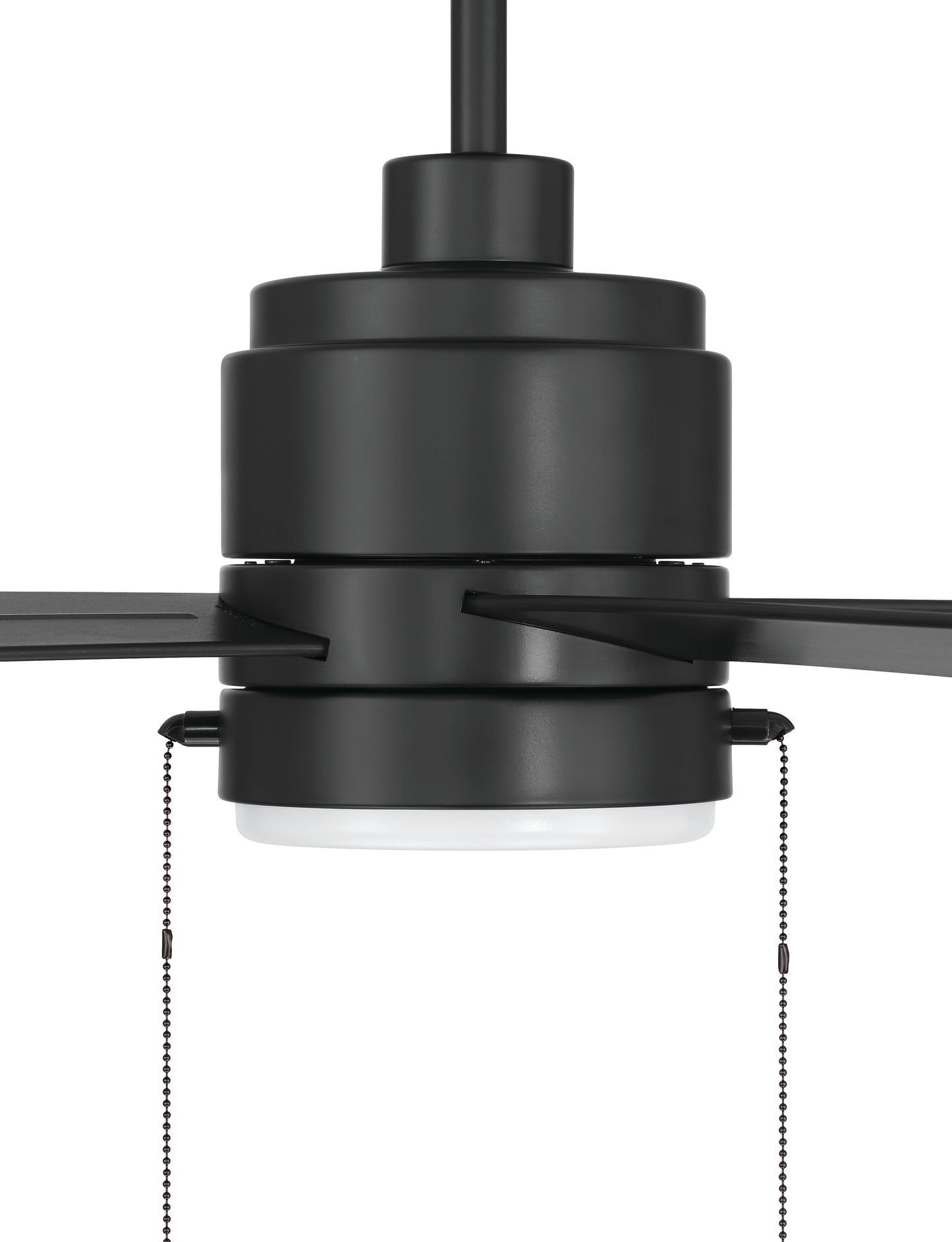 OMCY52FB4-PC - Outdoor McCoy 52 4 Blade with Pull Chains 52" 4 Blade Indoor Outdoor Ceiling Fan with Light Kit - Flat Black