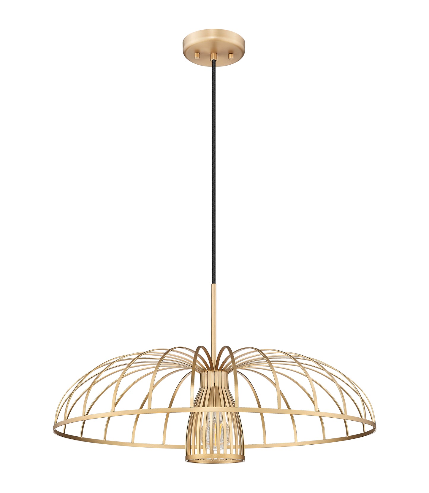 623P24-MGLD - Valencia 1 Light 24" Pendant - Modern Gold