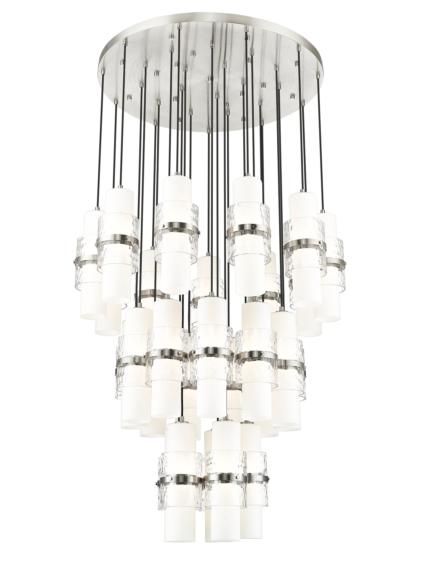 1946P-27R-BN - Cayden 27 Light 36" Chandelier - Brushed Nickel