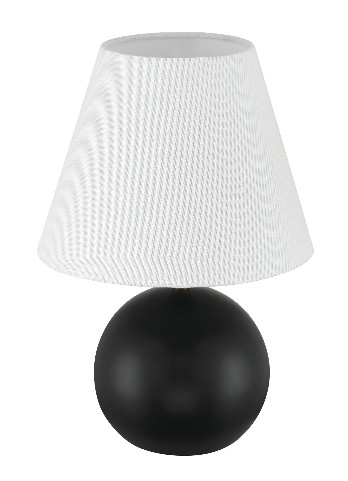 87012FBSB-T - Olive 1 Light 11.57" High Table Lamp - Flat Black / Satin Brass