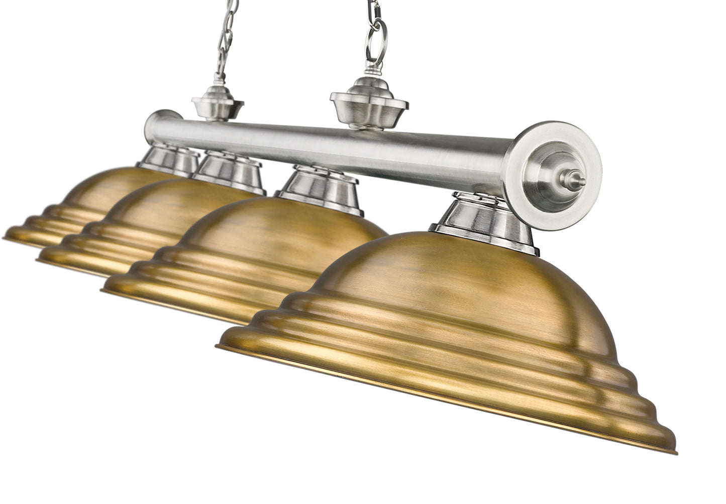 2306-4BN-SRB - Cordon 4 Light 82" Billiard - Brushed Nickel