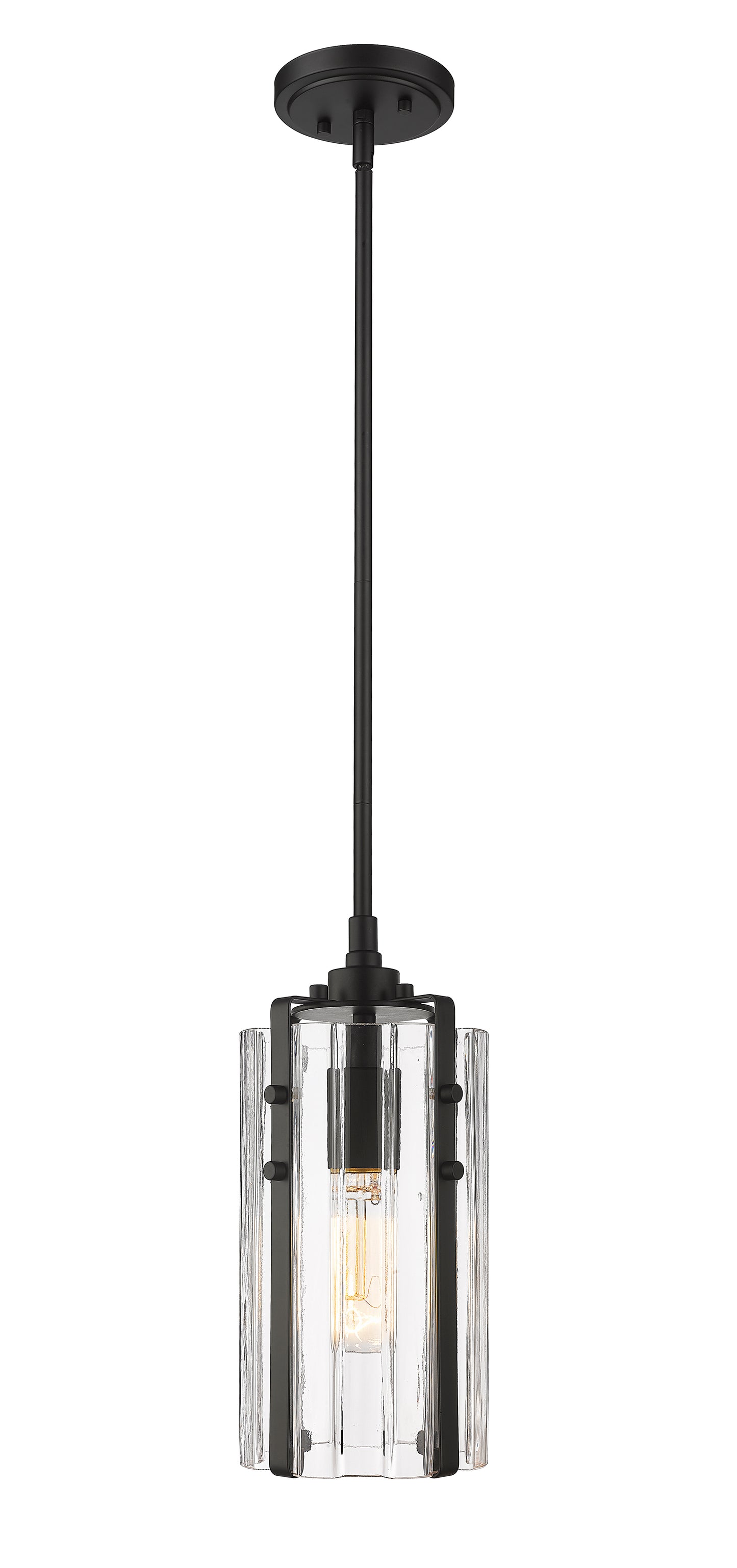 3036MP-MB - Alverton 1 Light 6" Pendant - Matte Black