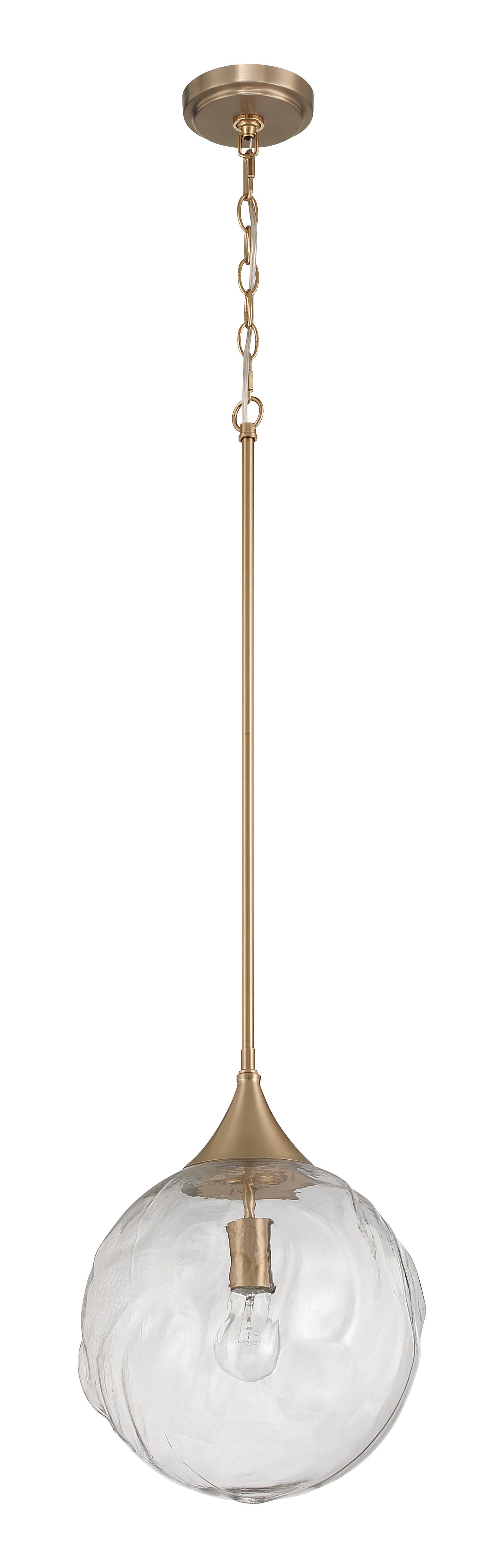61292-CPZ - Reflection 1 Light 12" Wide Pendant - Premium Bronze