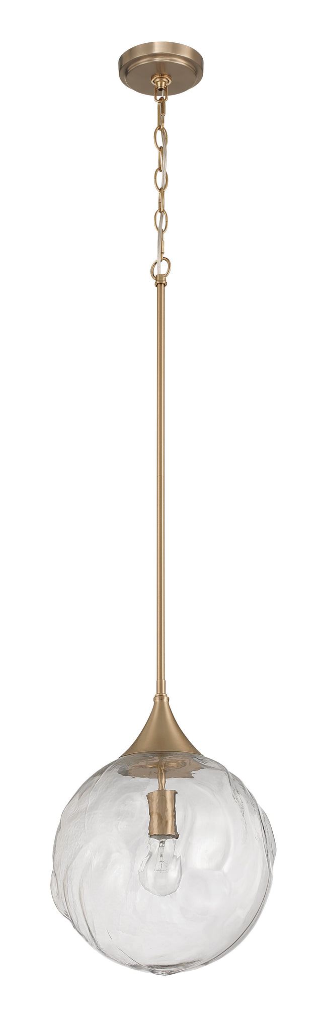 61292-CPZ - Reflection 1 Light 12" Wide Pendant - Premium Bronze