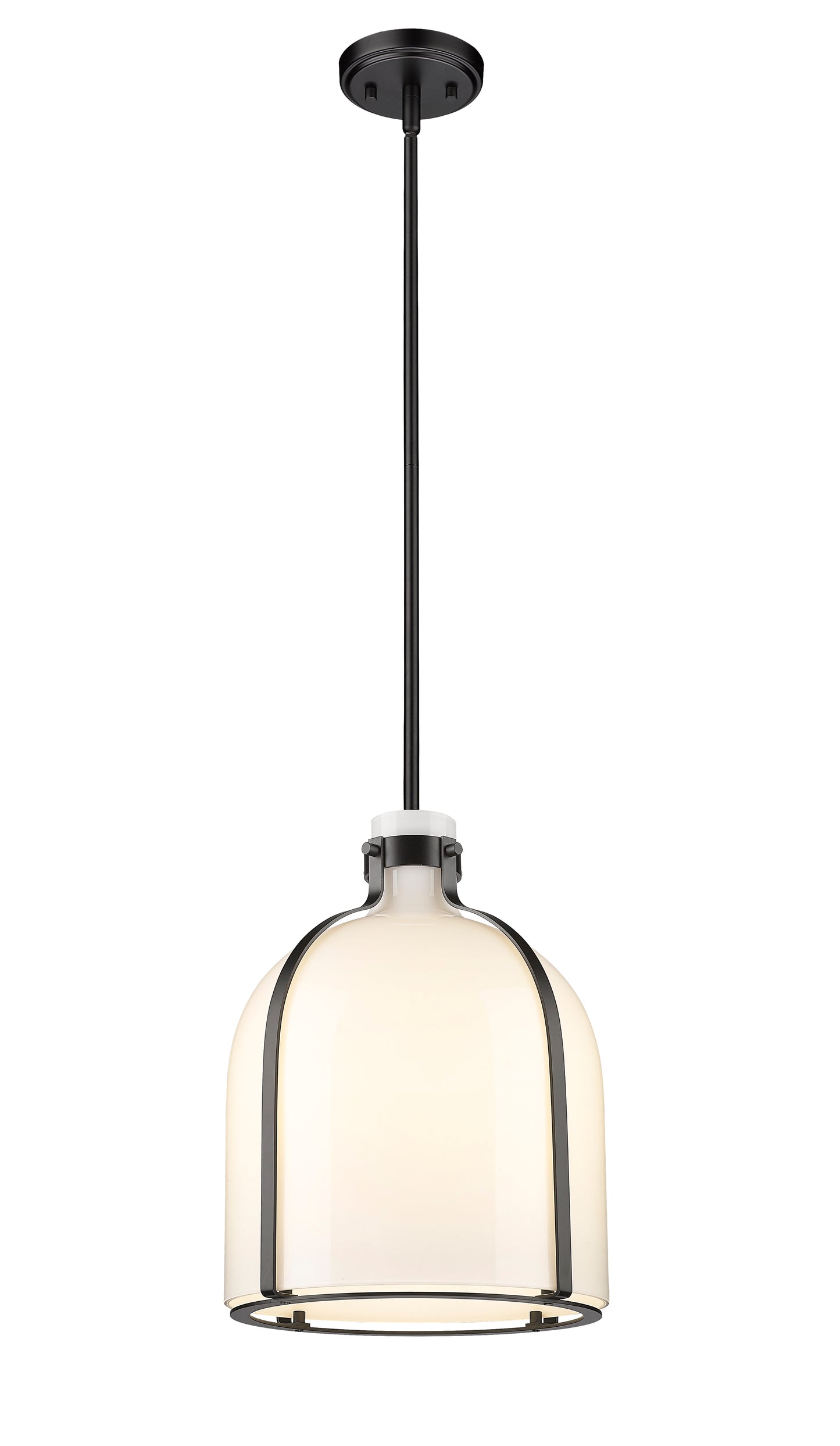818-12MB - Pearson 1 Light 12" Pendant - Matte Black