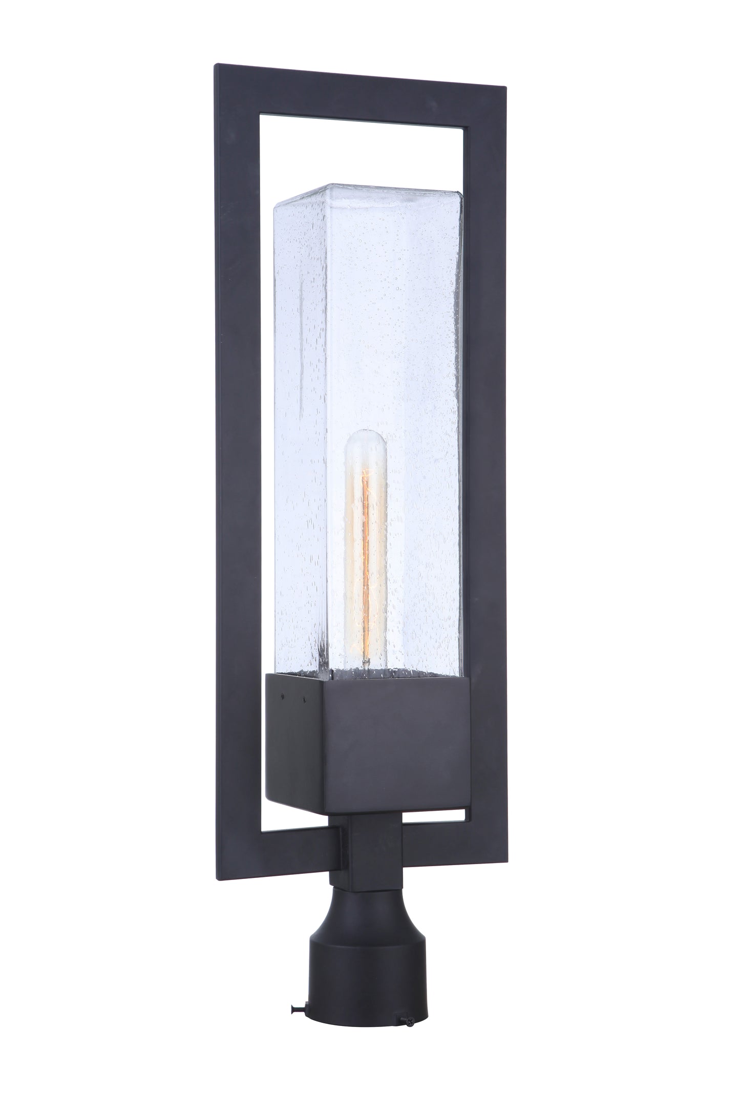 ZA4025-MN - Perimeter 1 Light 25" High Post Mount - Midnight