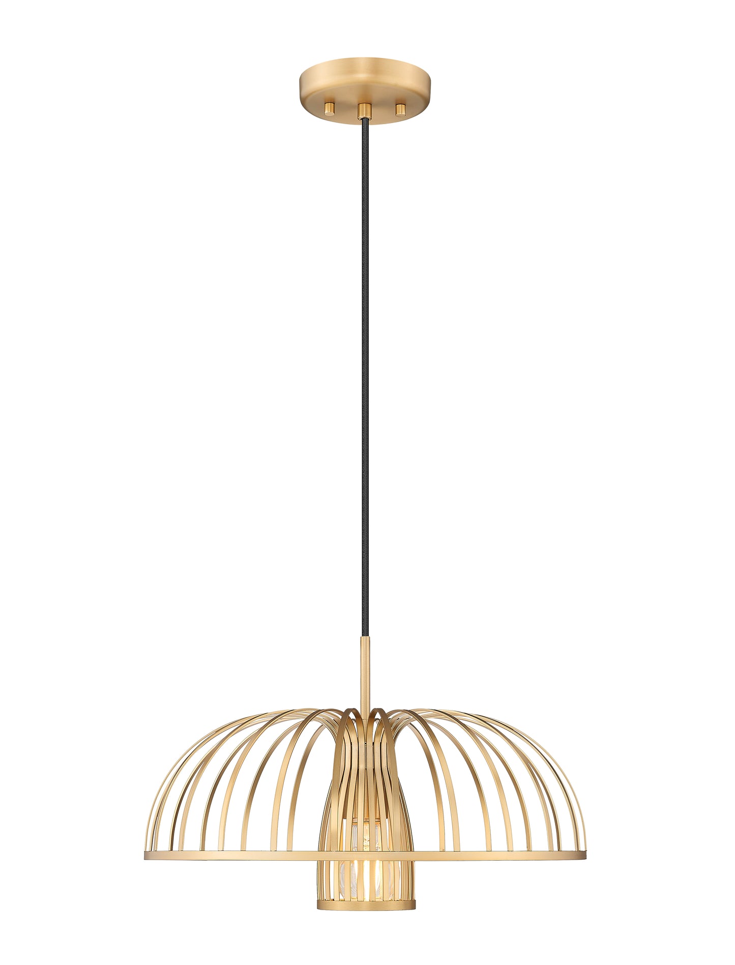 623P16-MGLD - Valencia 1 Light 16" Pendant - Modern Gold
