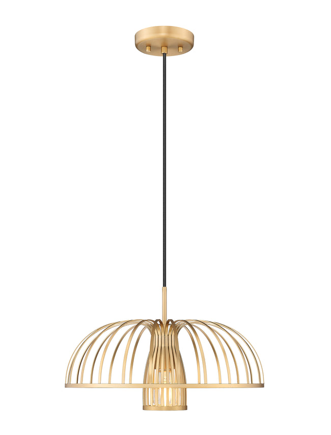 623P16-MGLD - Valencia 1 Light 16" Pendant - Modern Gold