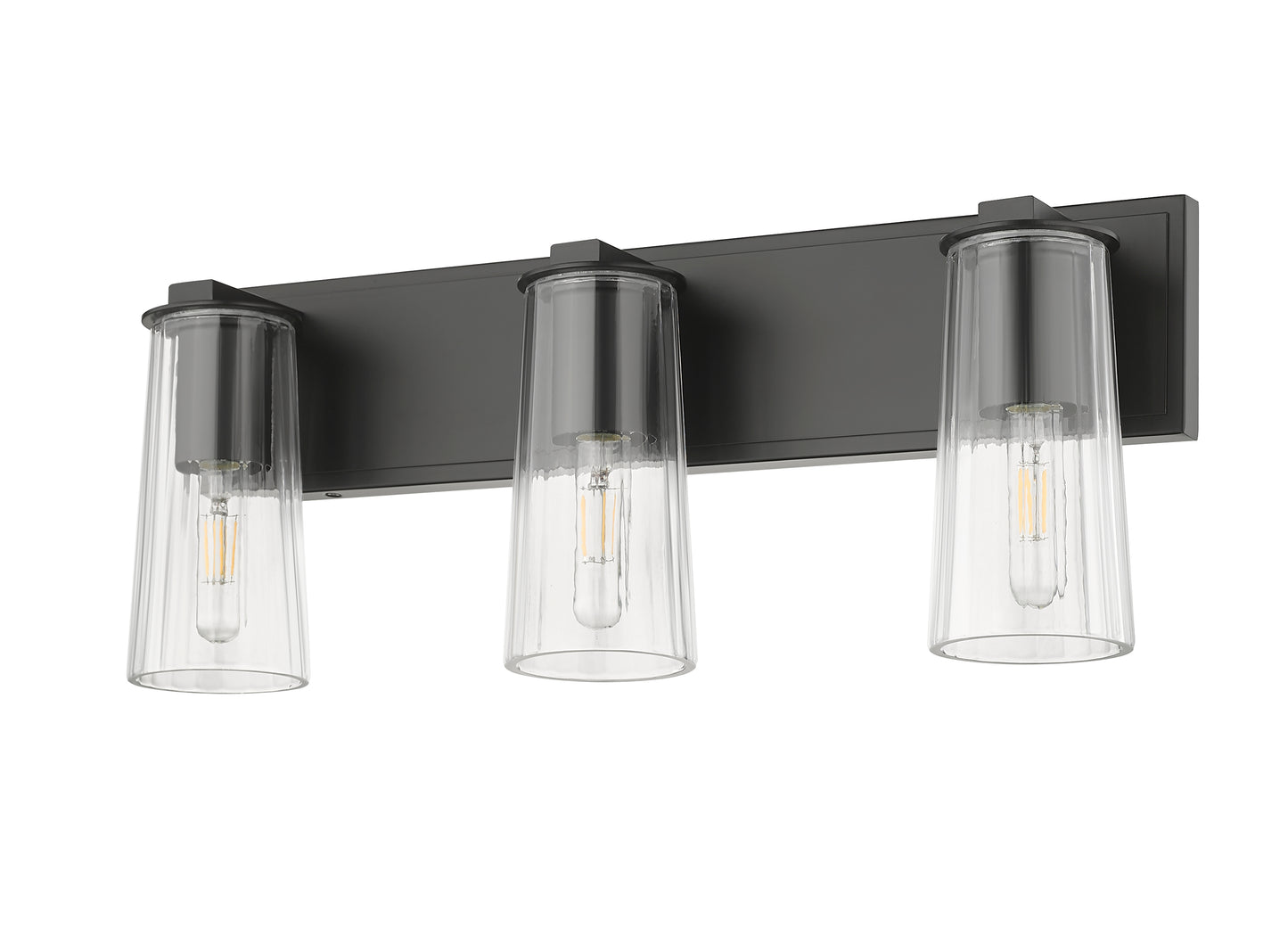 826-3V-MB - Titus 3 Light 24" Vanity - Matte Black