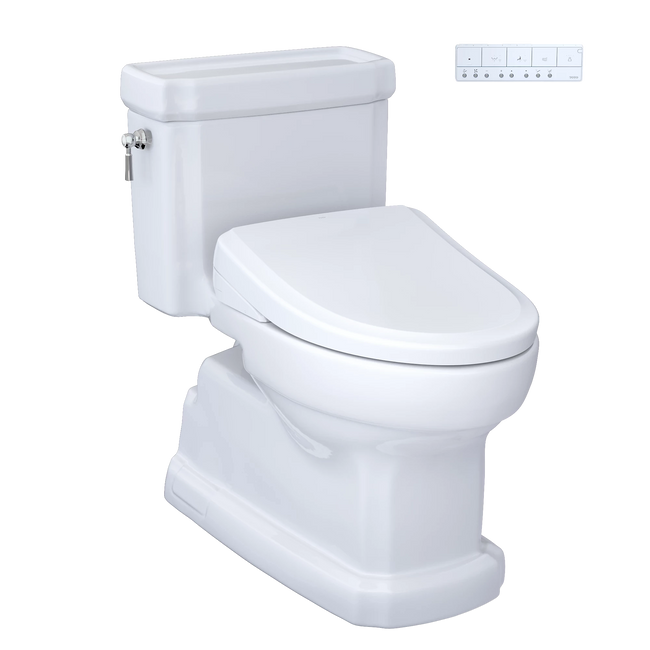 MW9744734CEFGA#01 - Guinevere WASHLET+ S7A One-Piece Toilet with Auto Flush - Cotton White