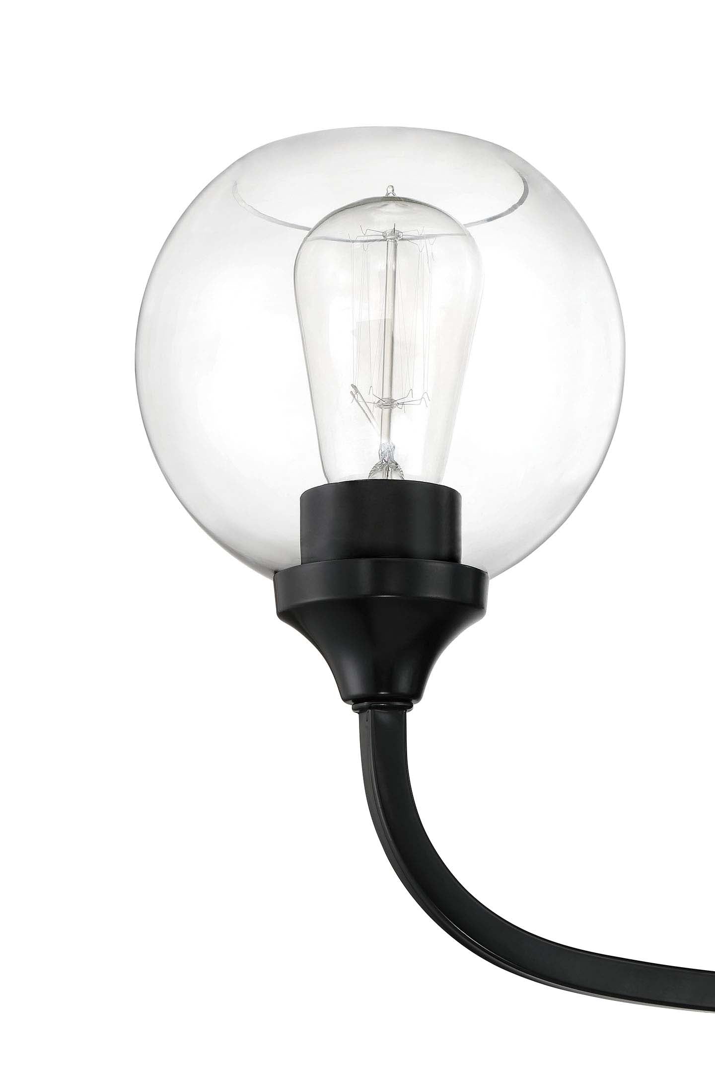 56223-FB - Glenda 3 Light 20" Wide Chandelier - Flat Black