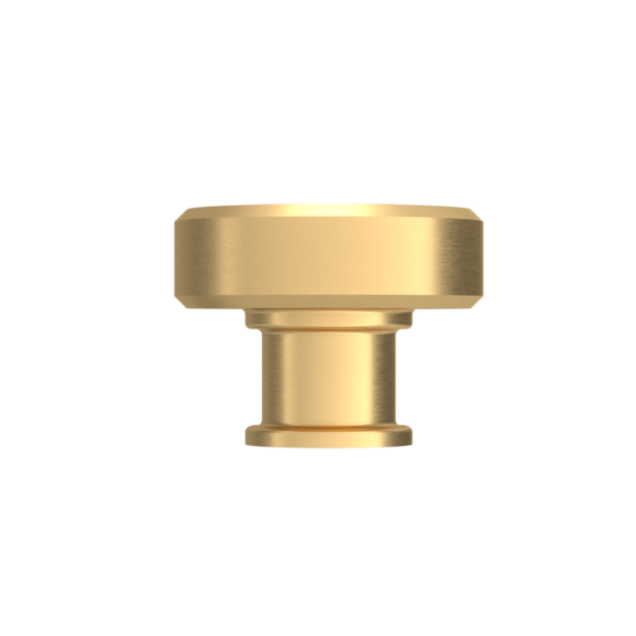 4411044 - Bevel 1-1/4" - Mushroom Cabinet Knob - Satin Brass
