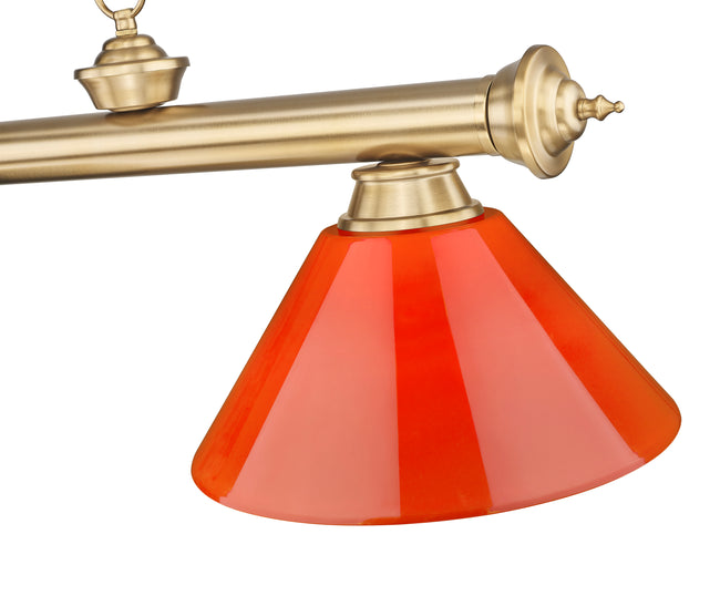 2306-3HBR-PRD - Cordon 3 Light 57" Billiard - Heritage Brass