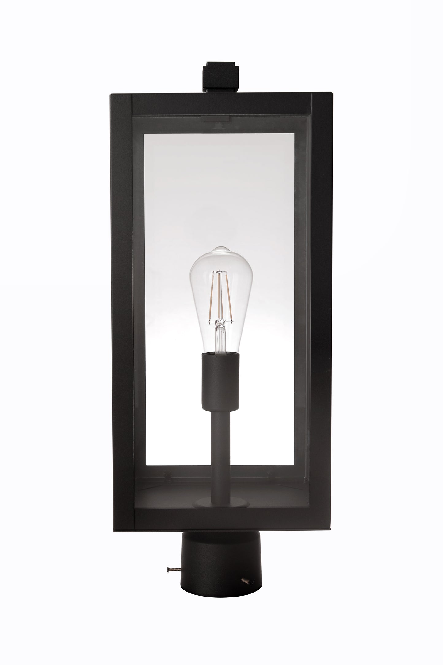 ZA7125-TB - Harris 1 Light 21" High Outdoor Post - Textured Black