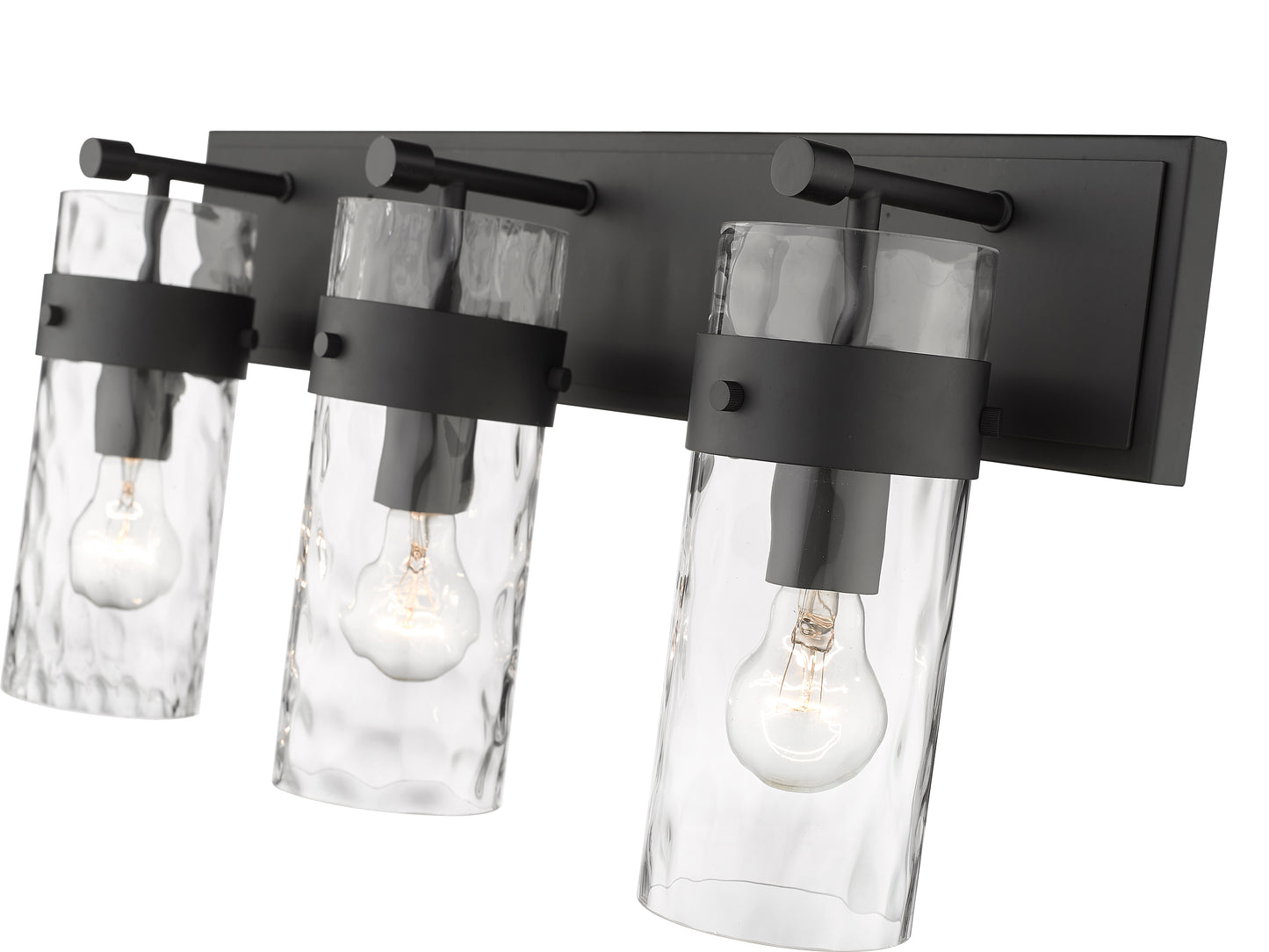 3035-3V-MB - Fontaine 3 Light 24" Vanity - Matte Black