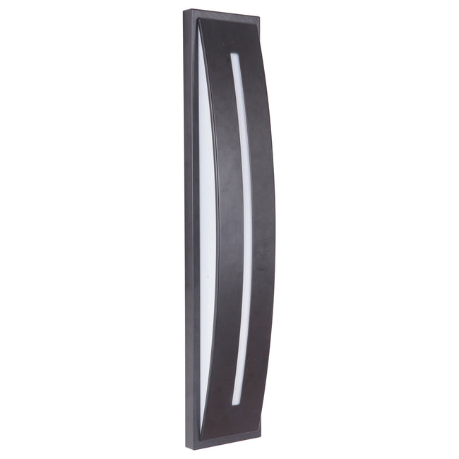 Z9412-MN-LED - Luna 1 Light 21" High Outdoor Pocket Sconce - Midnight
