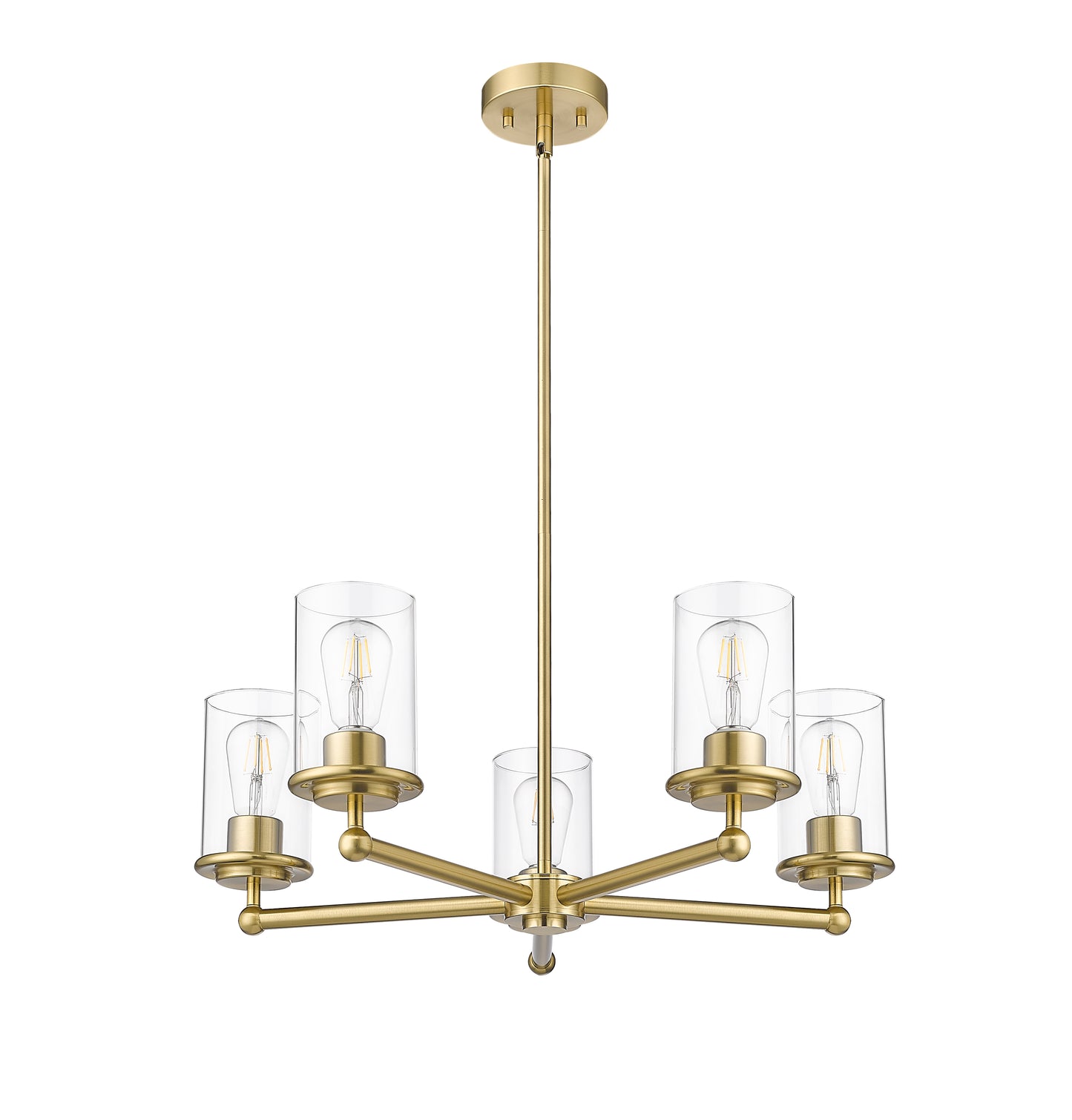 742-5LG - Thayer 5 Light 26" Chandelier - Luxe Gold