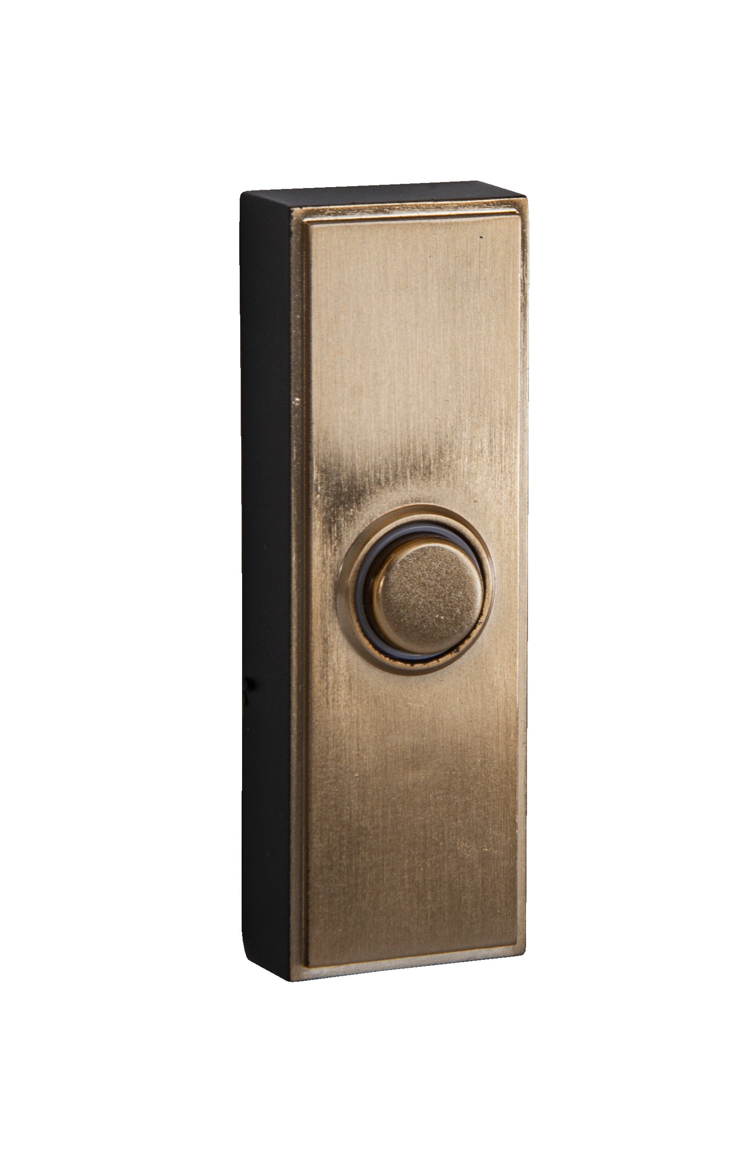 PB5011-SB - Push Button-Surface Mount 1 Light 1.24" Wide Chime Button - Satin Brass