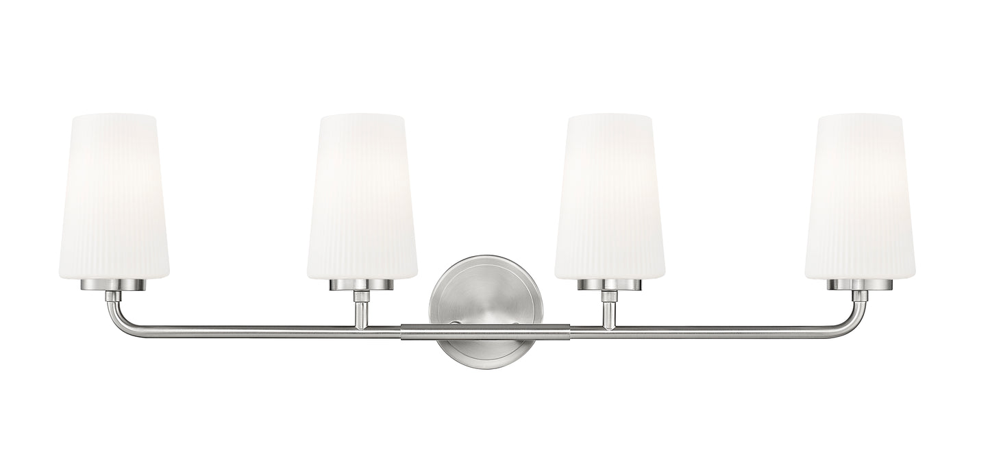 7005-4V-BN - Montford 4 Light 32" Vanity - Brushed Nickel