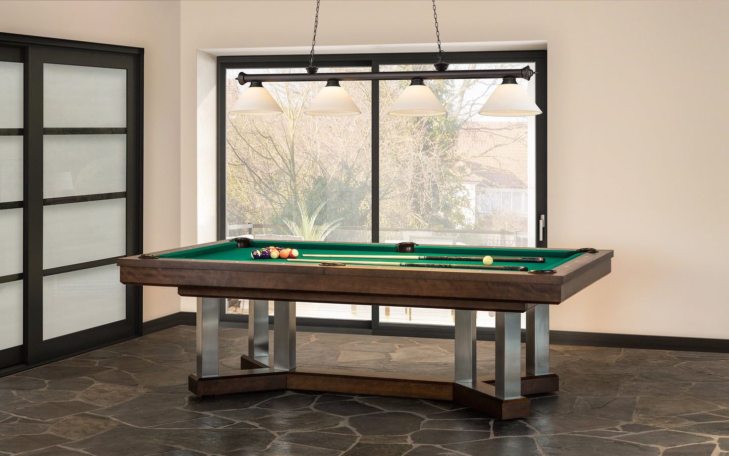 2306-4BRZ-AMO14 - Cordon 4 Light 81" Billiard - Bronze