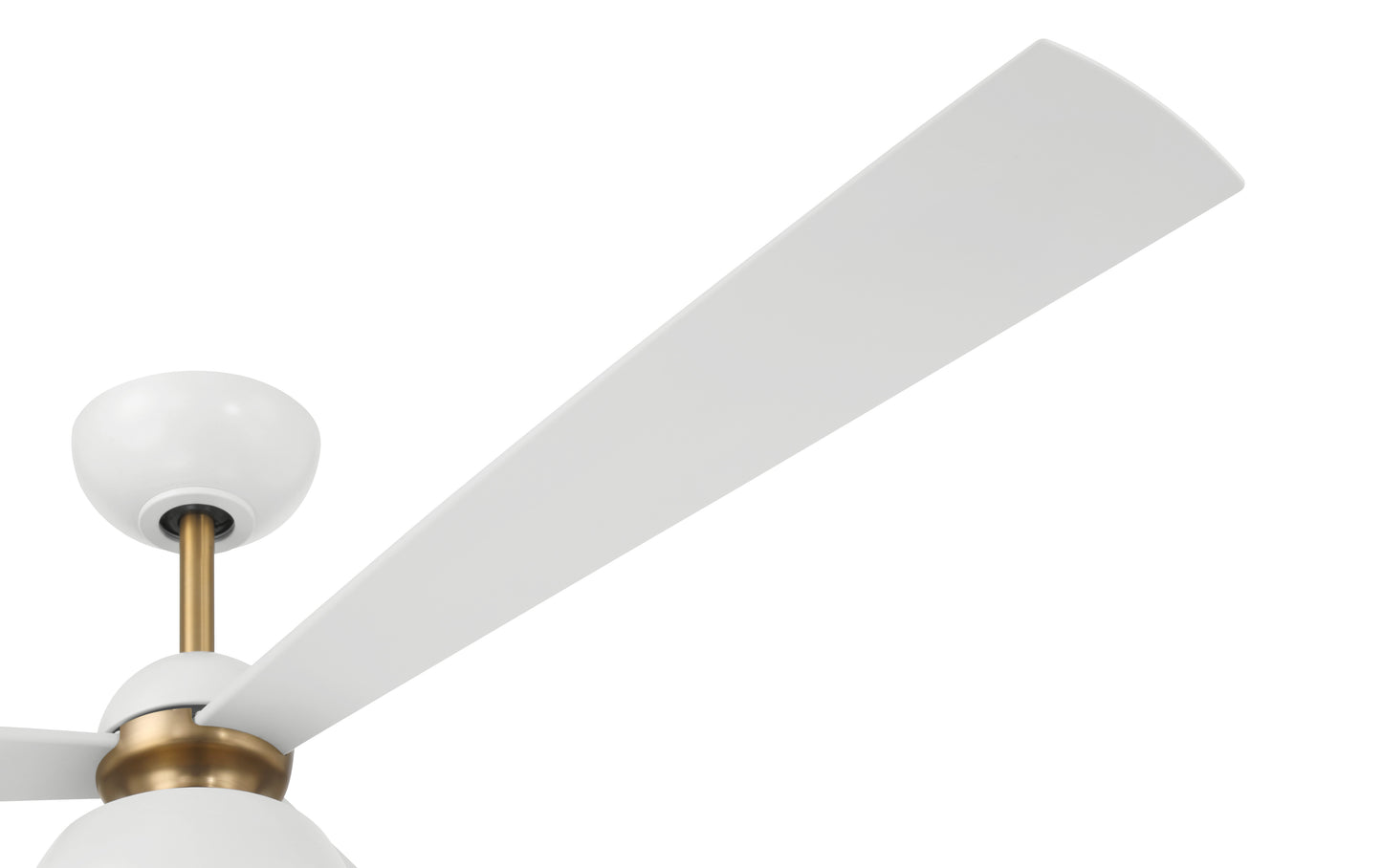 OTT60WSB3 - Otto 60" 3 Blade Ceiling Fan with Light Kit - White / Satin Brass