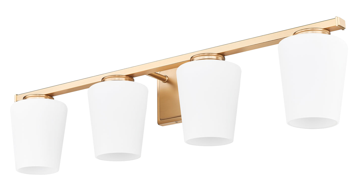 7703-4V-MGLD - Nextra 4 Light 32" Vanity - Modern Gold