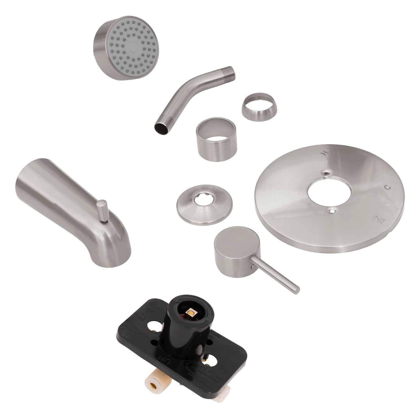 RBCN1-SHS-BN - Rubicon Elegant Shower System in Brushed Nickel