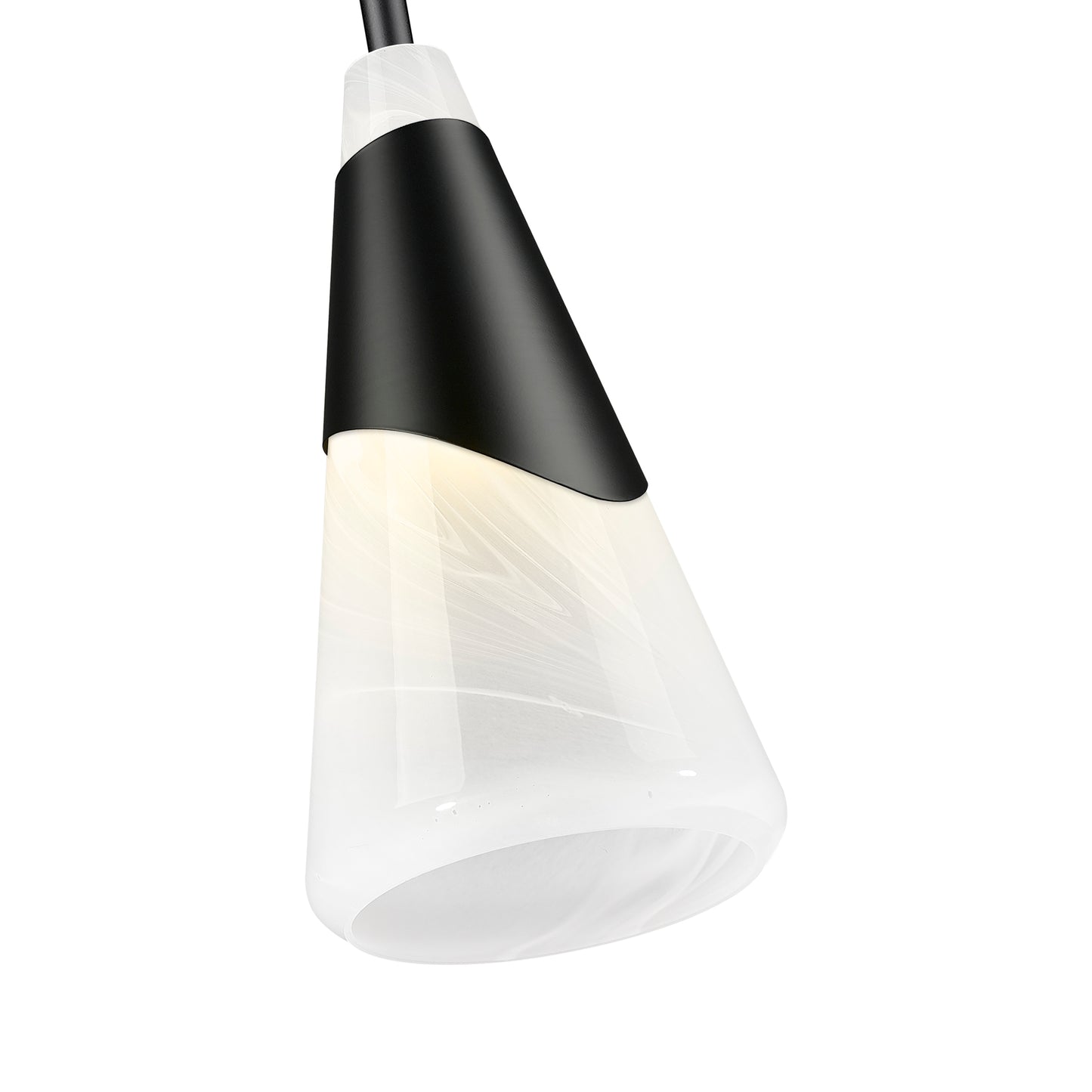 828P7-ROD-MB - Aimie 1 Light 7" Pendant - Matte Black
