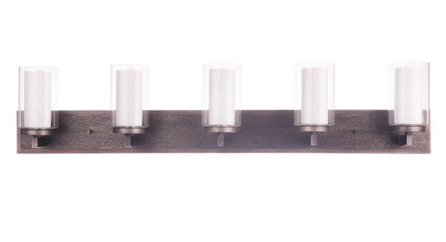 11642NIVNI5 - Texture 5 Light 42" Wide Vanity Light - Natural Iron / Vintage Iron