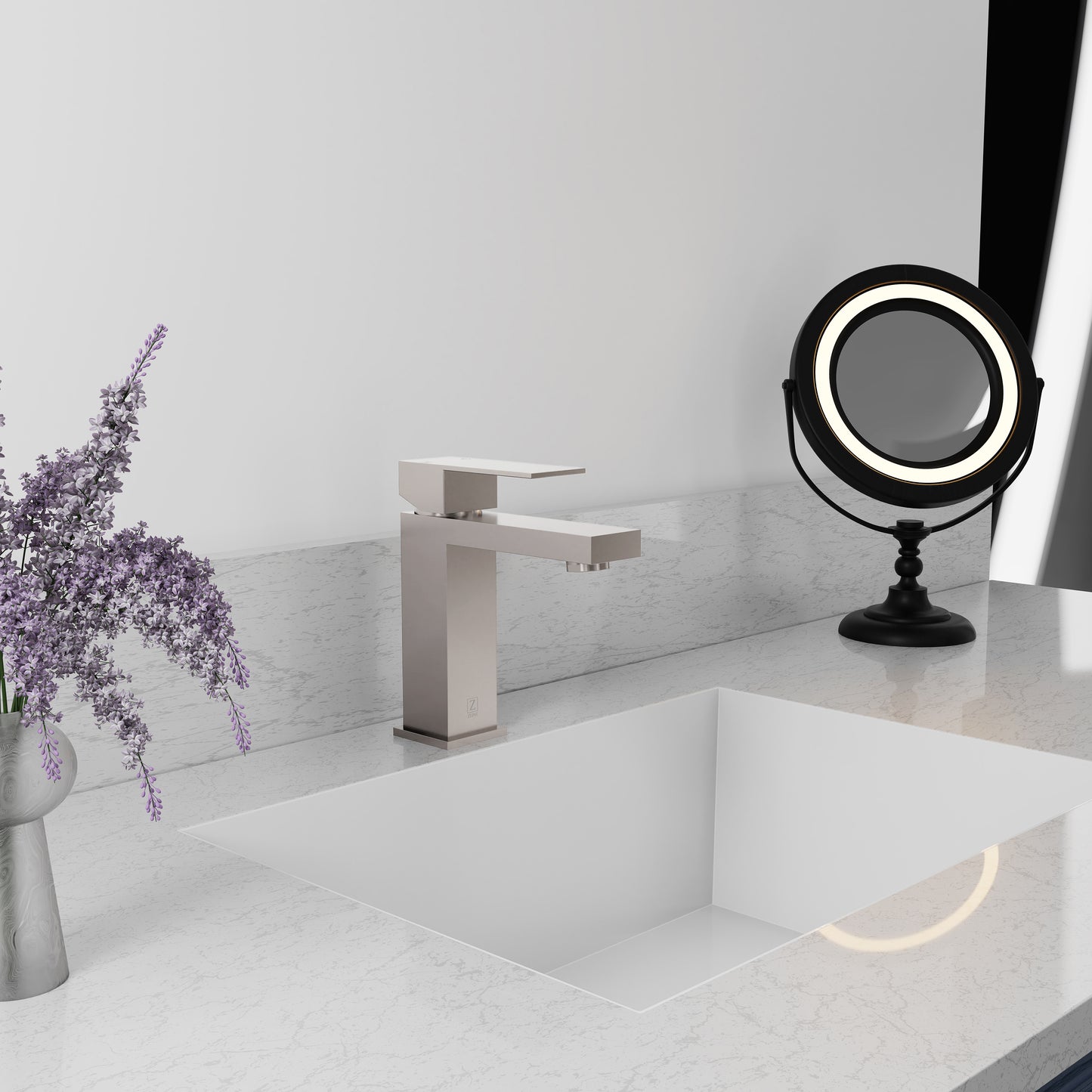 RBCN2-BF-BN - Rubicon Modern Single Handle Bath Faucet in Brushed Nickel