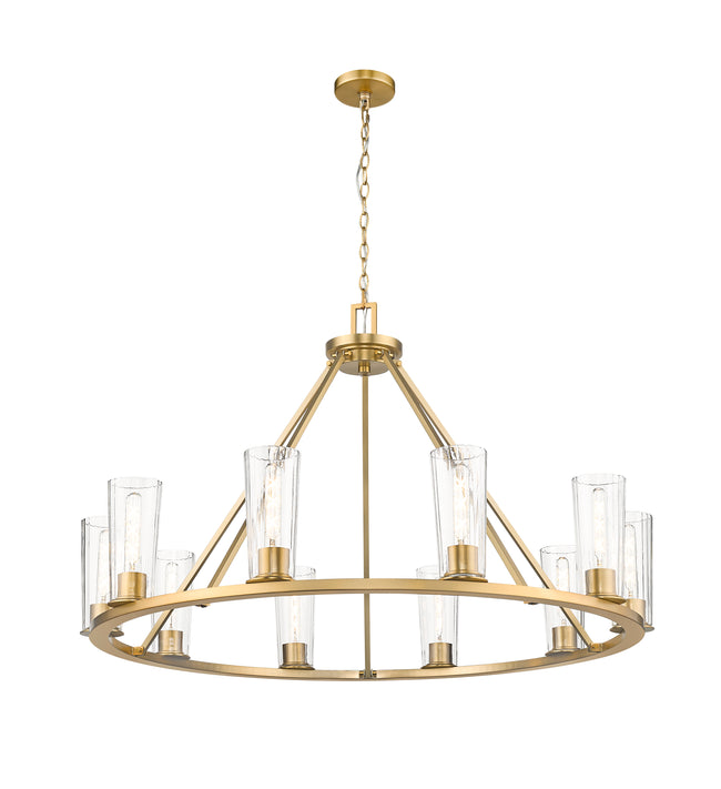 826-10MGLD - Titus 10 Light 46" Chandelier - Modern Gold