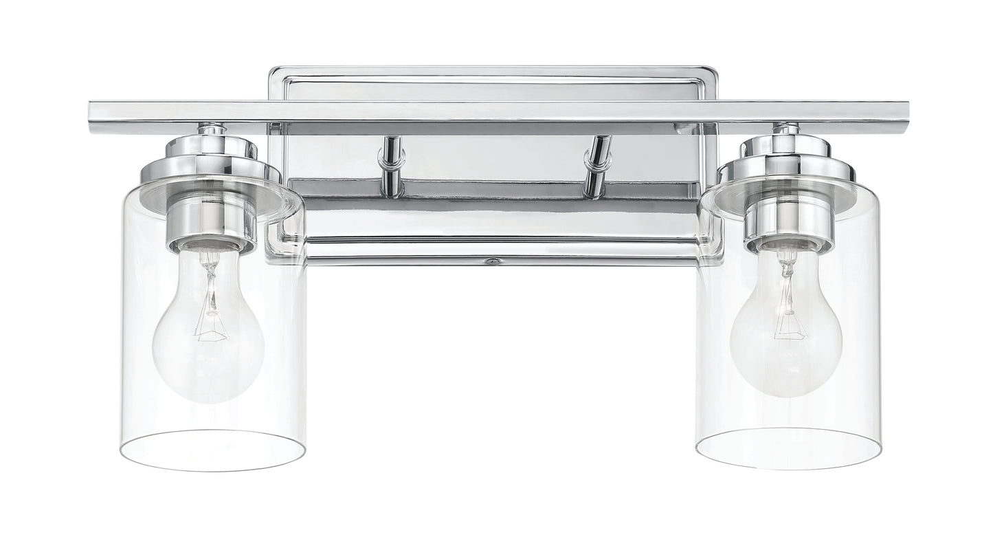20417CH2 - Clark 2 Light 17" Wide Vanity Light - Chrome