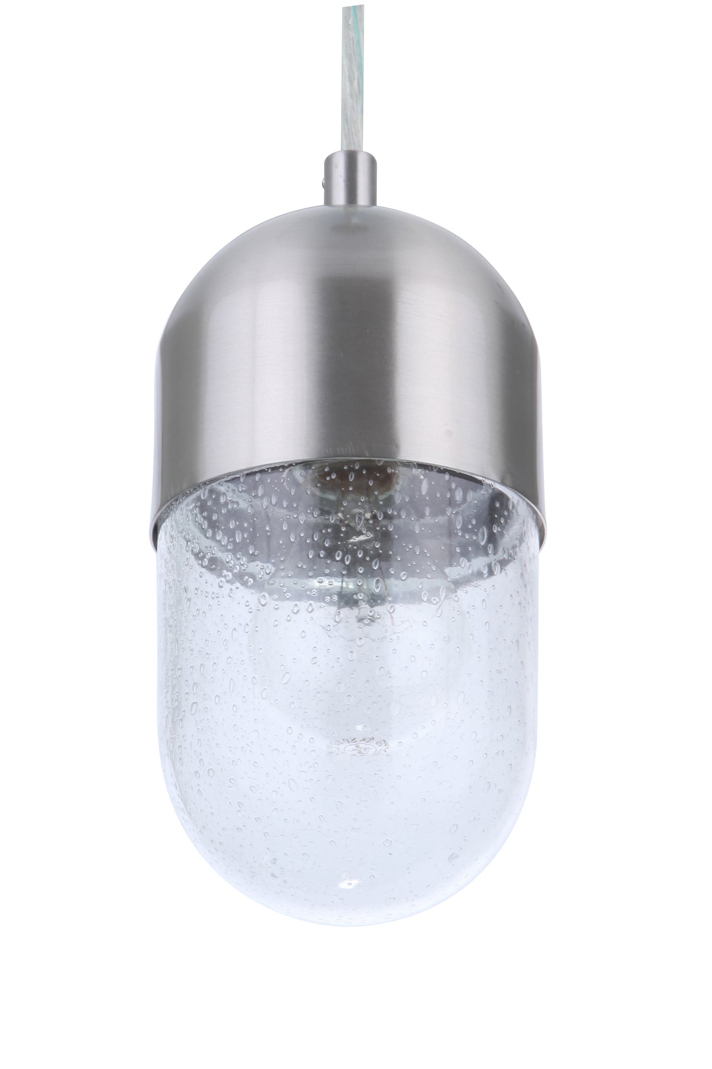 55091-BNK - Pill 1 Light 4.25" Wide Mini Pendant - Brushed Nickel