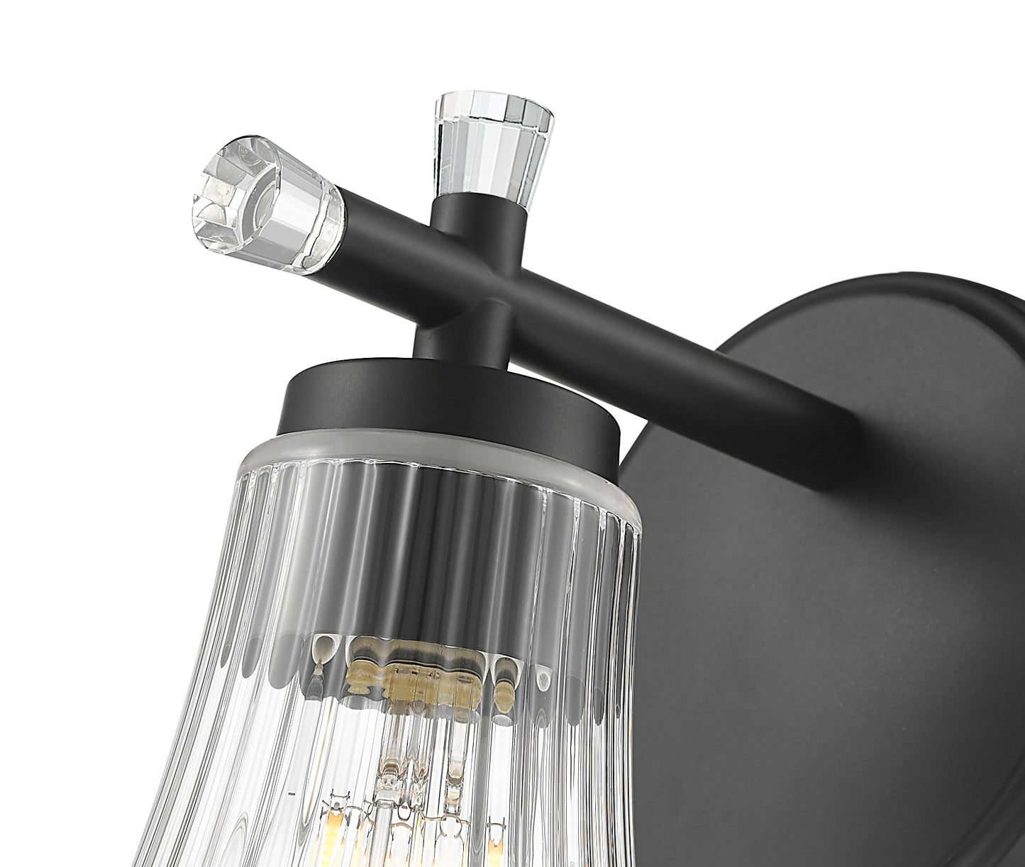 7519-1S-MB - Belle 1 Light Wall 8" Sconce - Matte Black