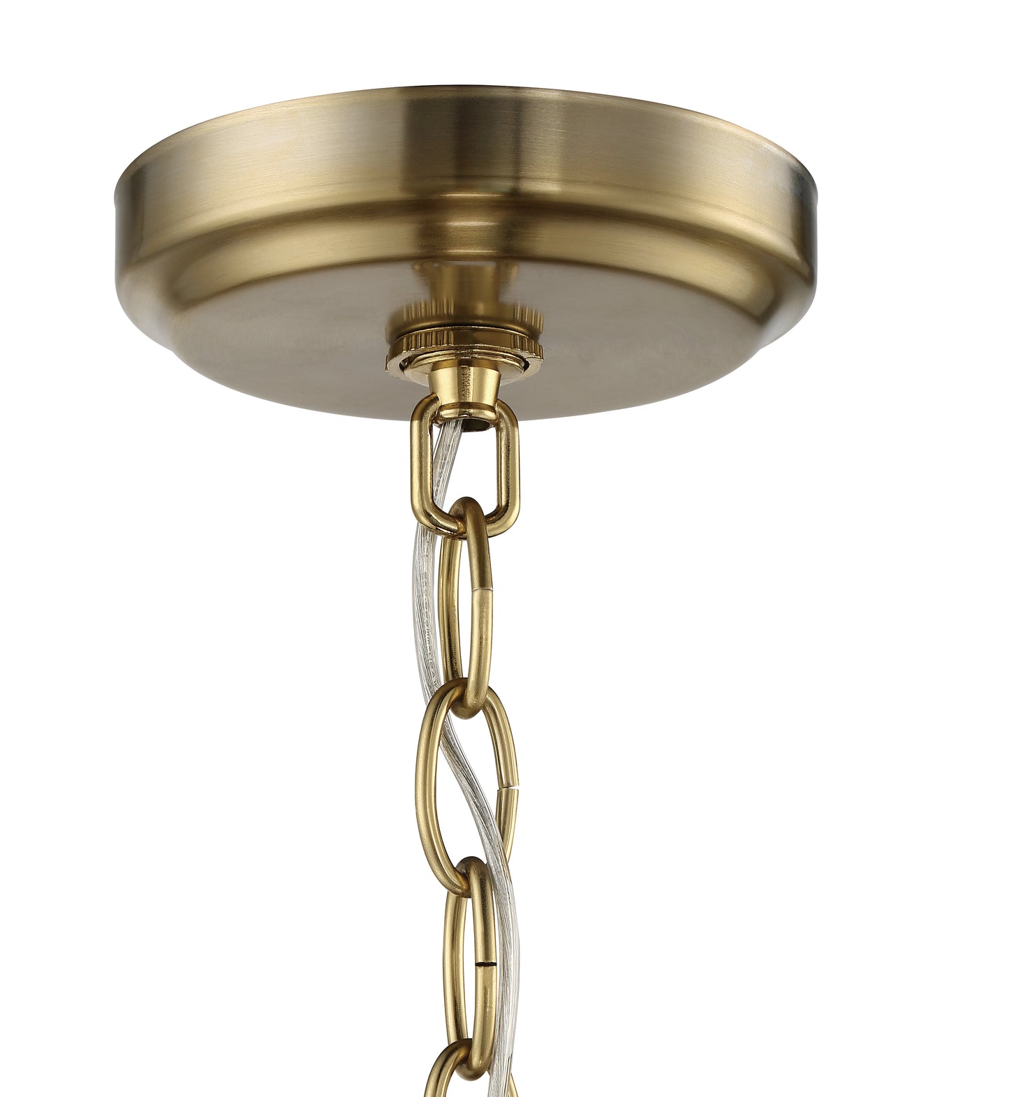 54826-BNKSB - Stanza 6 Light 26" Wide Chandelier - Brushed Polished Nickel / Satin Brass