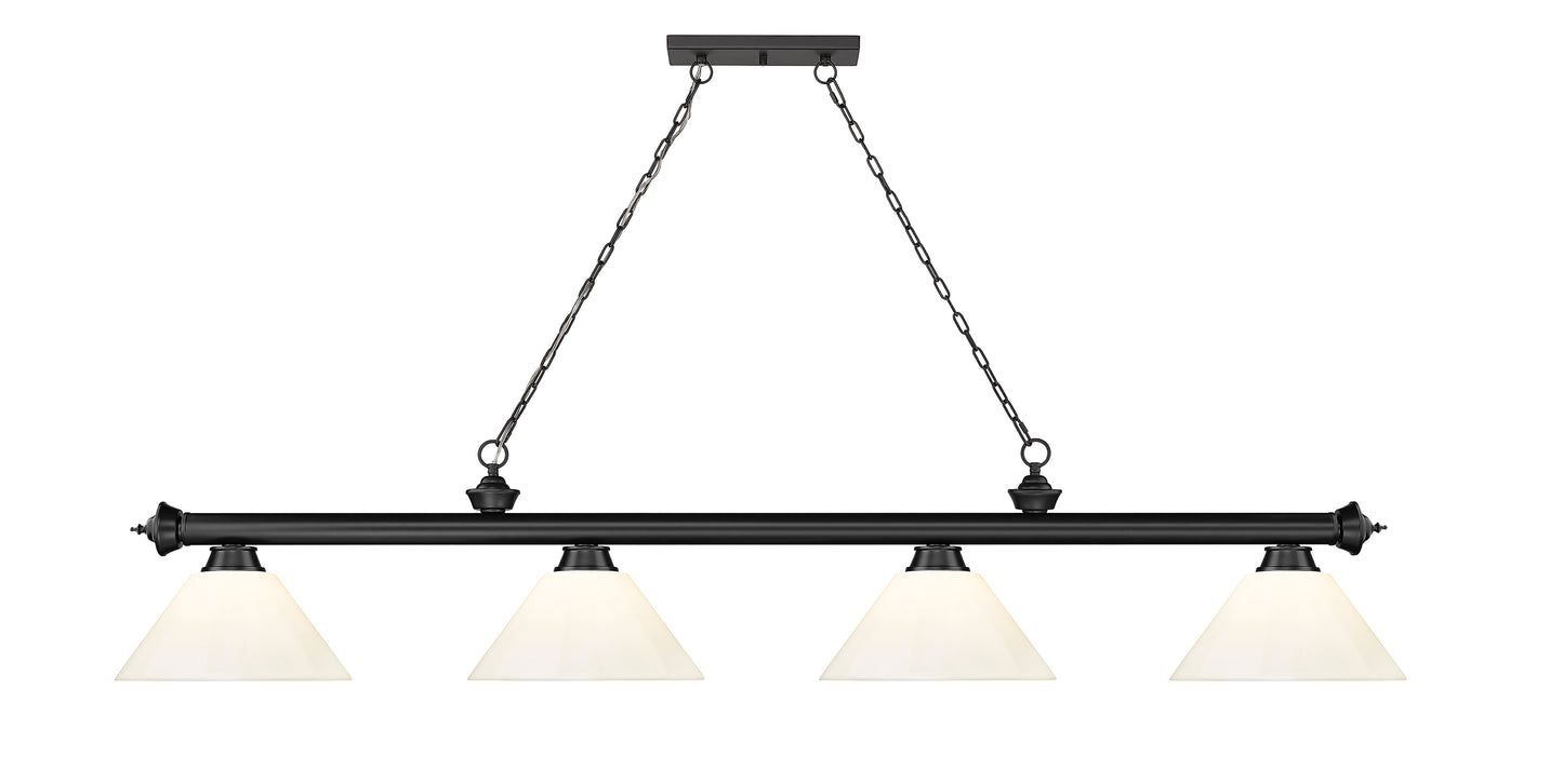 2306-4MB-PWH - Cordon 4 Light 81" Billiard - Matte Black