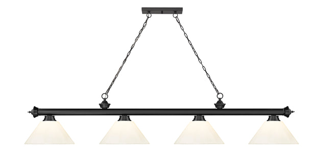 2306-4MB-PWH - Cordon 4 Light 81" Billiard - Matte Black