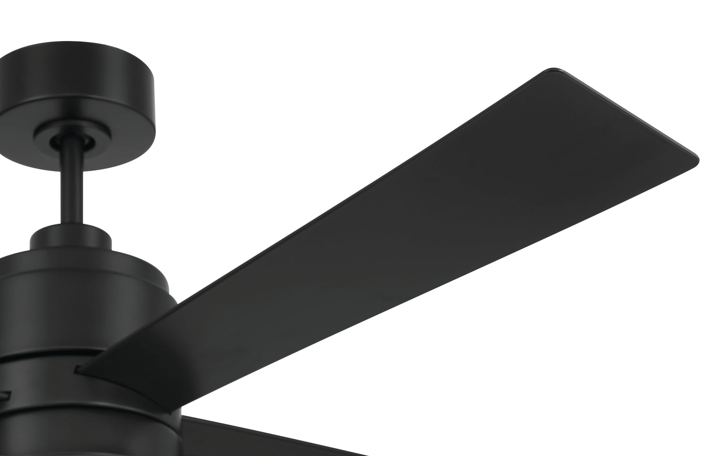 OMCY52FB4-PC - Outdoor McCoy 52 4 Blade with Pull Chains 52" 4 Blade Indoor Outdoor Ceiling Fan with Light Kit - Flat Black
