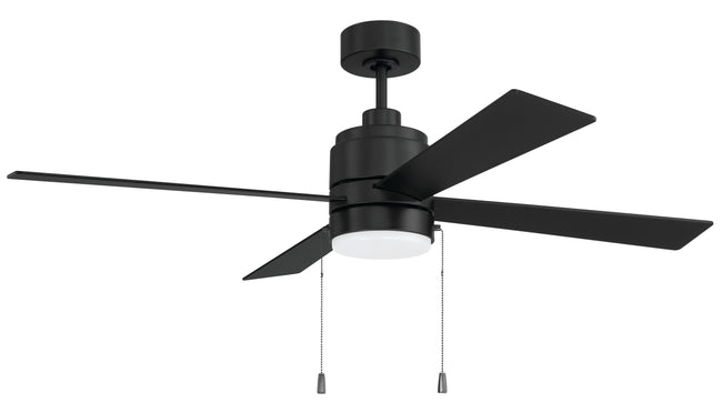 EMCY52FB4-PC - Energy Star McCoy 52" 4 Blade Ceiling Fan 52" 4 Blade Ceiling Fan with Light Kit - Flat Black