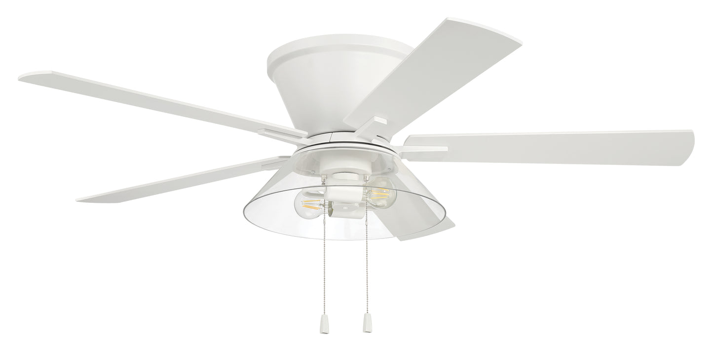 IST52W5 - Insight 52" 5 Blade Ceiling Fan with Light Kit - White