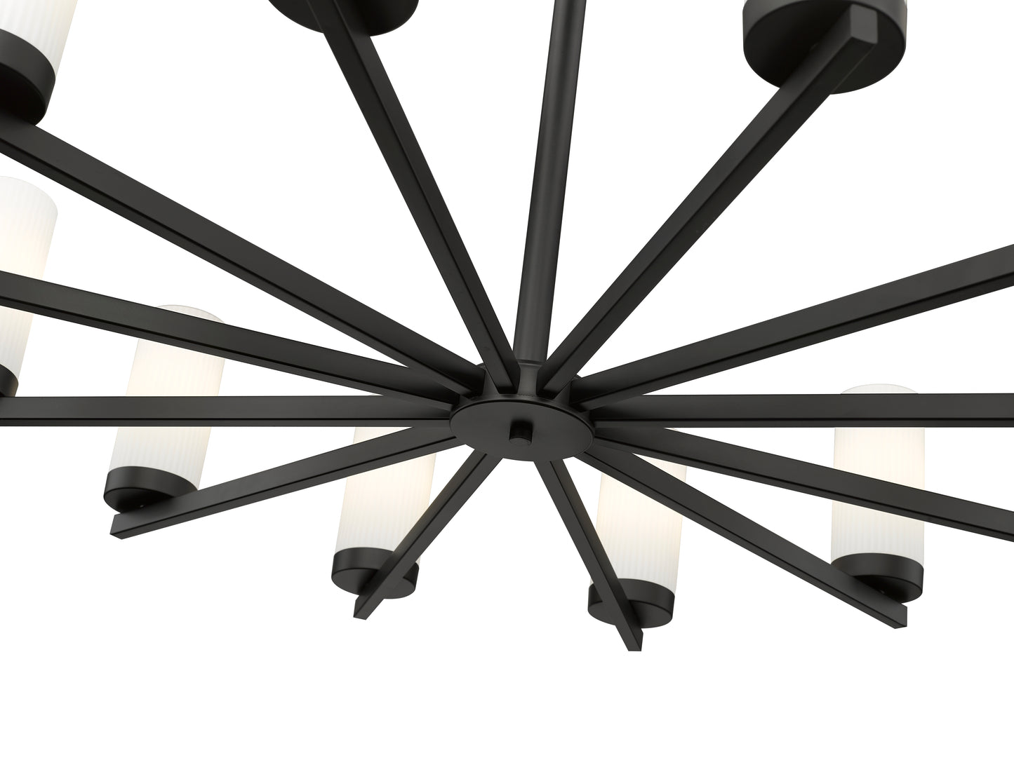 3044-12MB - Danica 12 Light 39" Chandelier - Matte Black