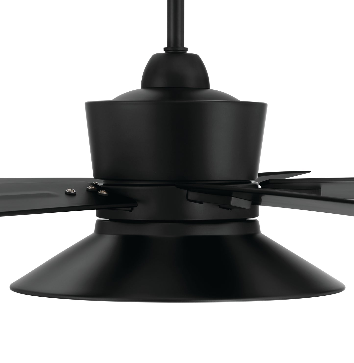TOP52FB5 - Topper 52" 5 Blade Indoor Outdoor Ceiling Fan with Light Kit - Flat Black
