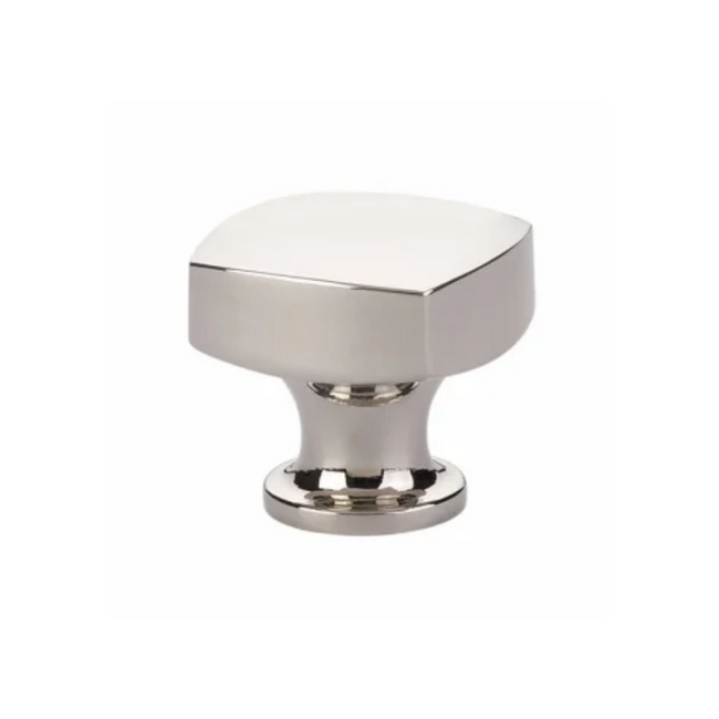 86451US14 - Freestone 1-1/2" Square Cabinet Knob - Urban Modern Collection - Polished Nickel
