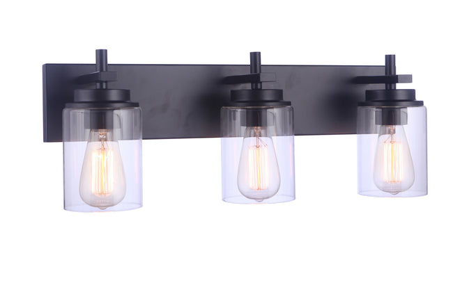 17423FB3 - Reeves 3 Light 23" Wide Vanity Light - Flat Black