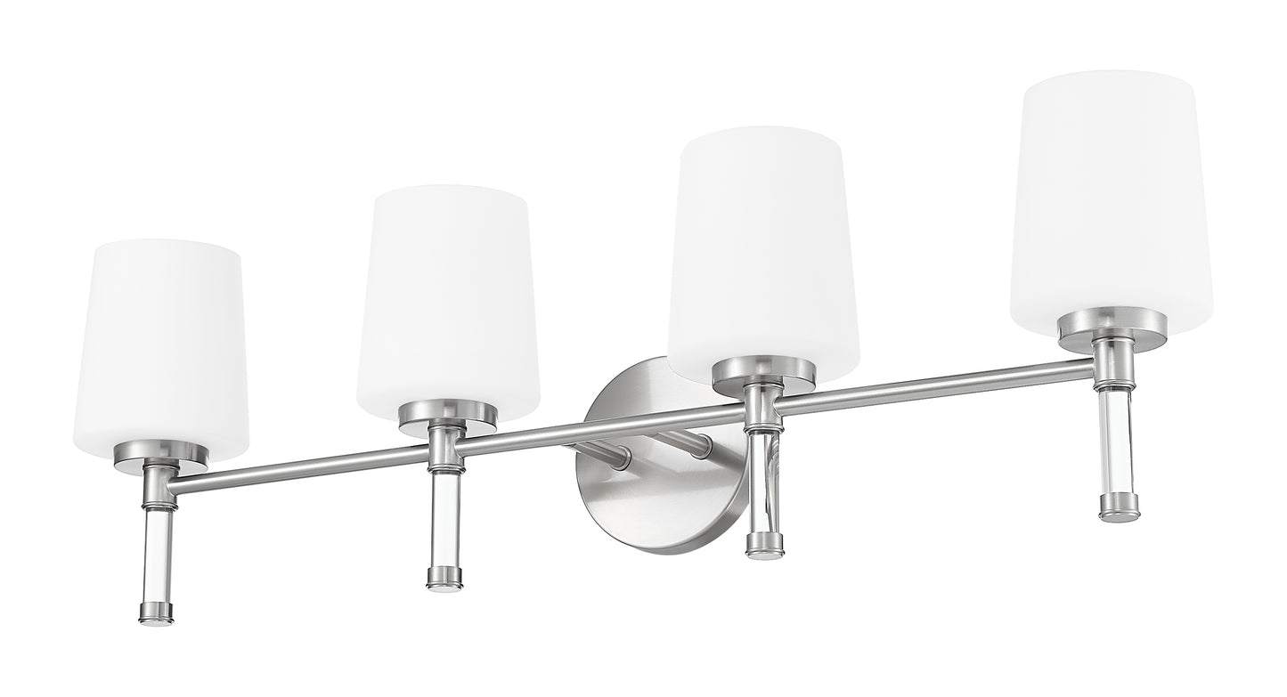 7700-4V-BN - Henri 4 Light 32" Vanity - Brushed Nickel