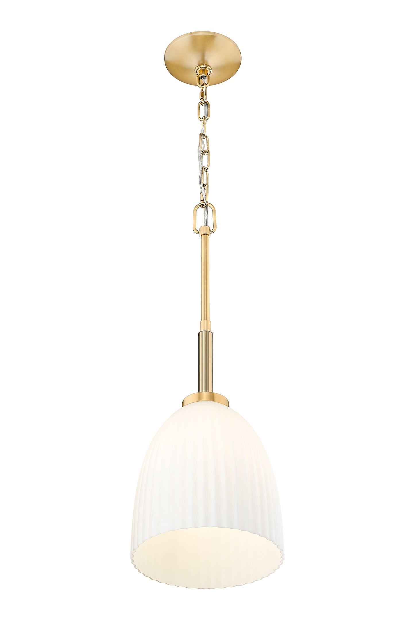 7518P8-MGLD - Naya 1 Light 8" Pendant - Modern Gold