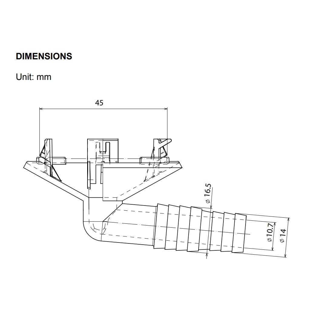 MAC-871DS - Drain Socket for M and P Series Outdoor Units