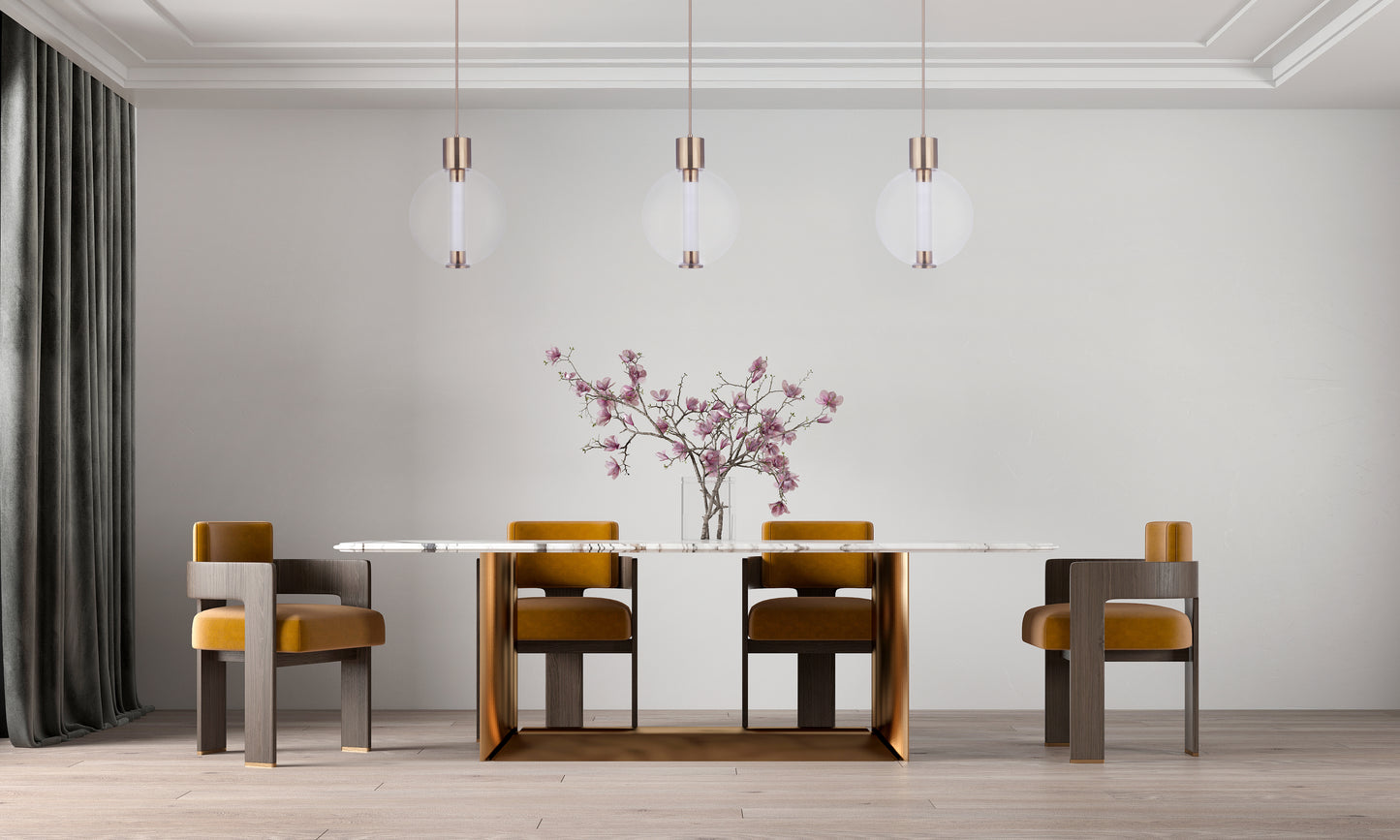P995SB-LED - Watson 16" Wide Pendant - Satin Brass